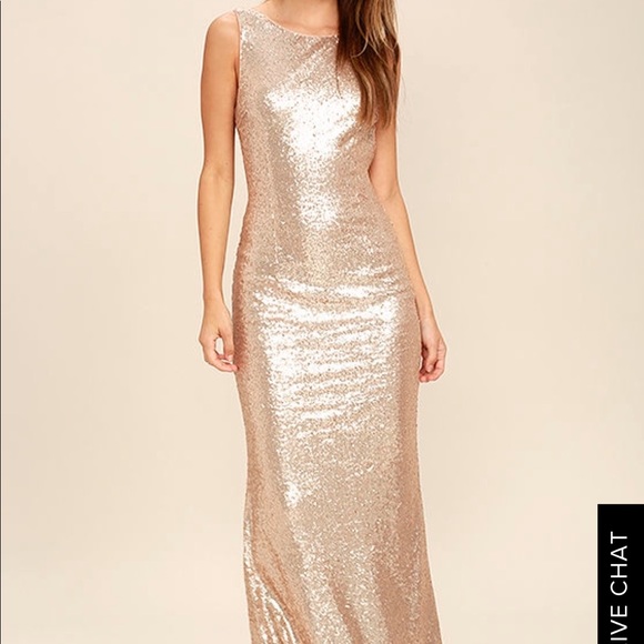 lulus gold sequin dress